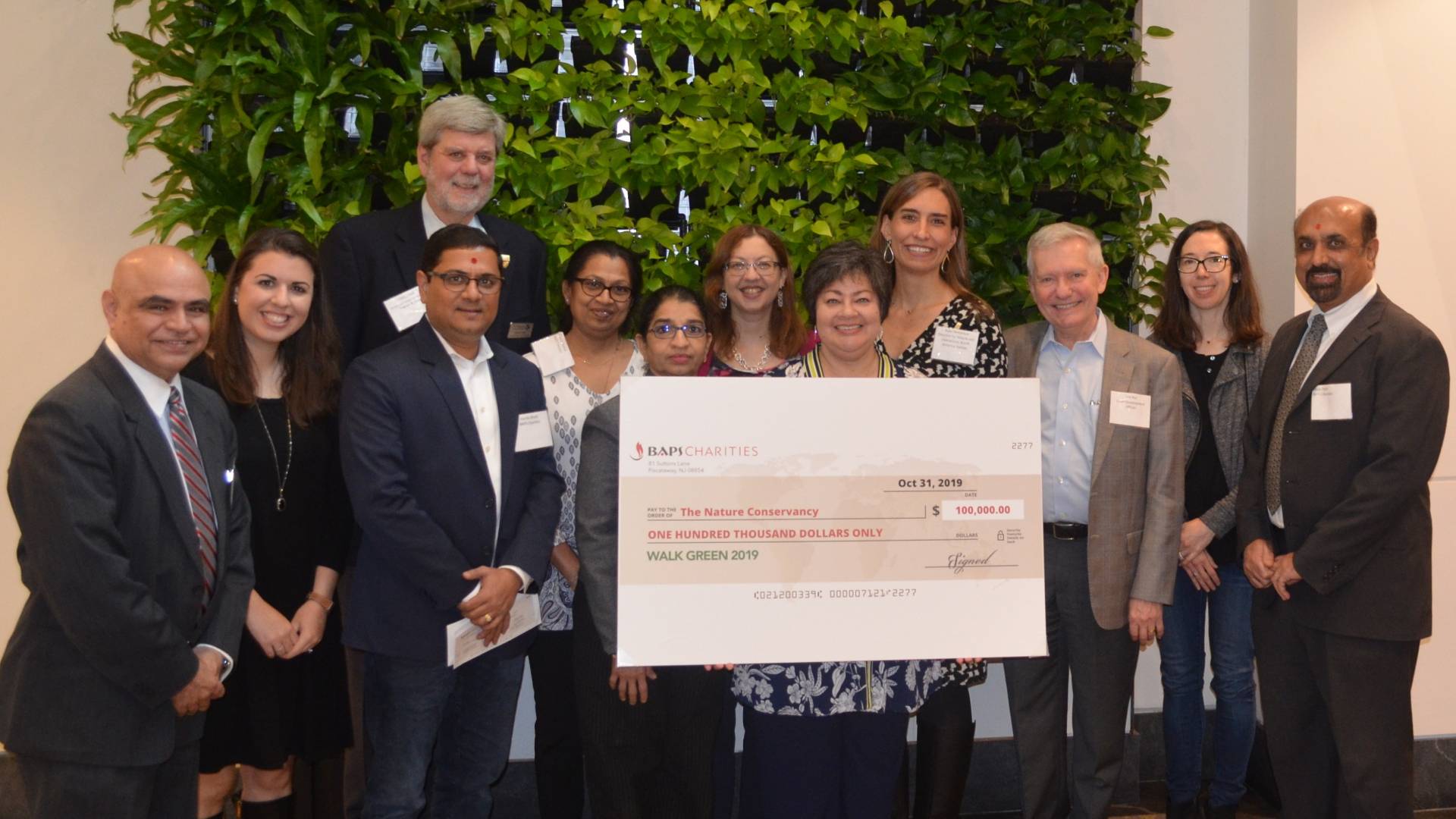 Walk Green 2019 Check Ceremony