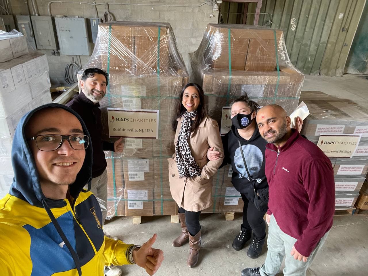 Ukraine Humanitarian Crisis Essential items donated in a time of great